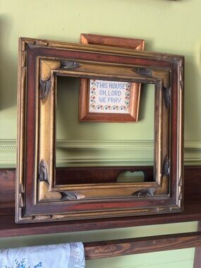 Vintage Hend Carved Wooden Wall Art